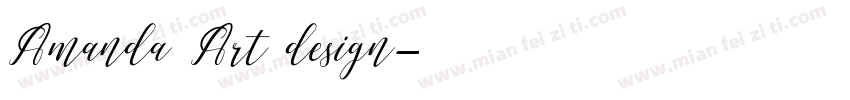 Amanda Art design字体转换